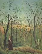 Henri Rousseau Promenade in the Forest of Saint-Germain painting